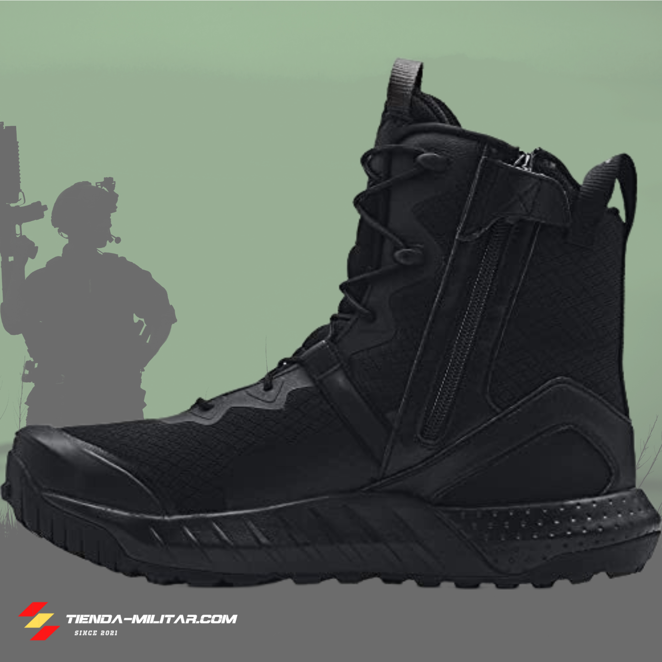 Botas Tácitas UNDER ARMOUR Valsetz de CAÑA MEDIA y CREMALLERA - Tienda Militar