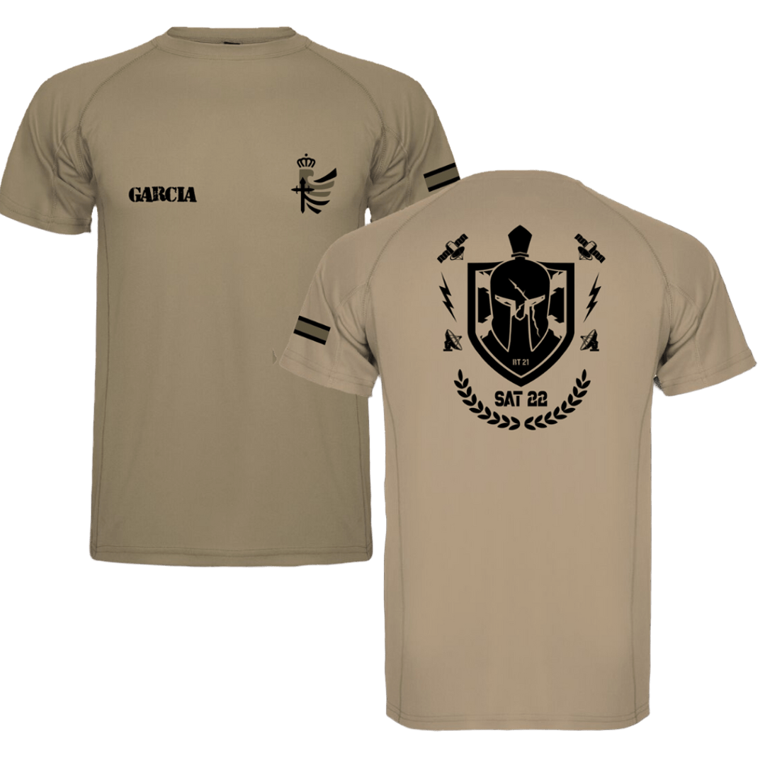 Camiseta técnica militar personalizable