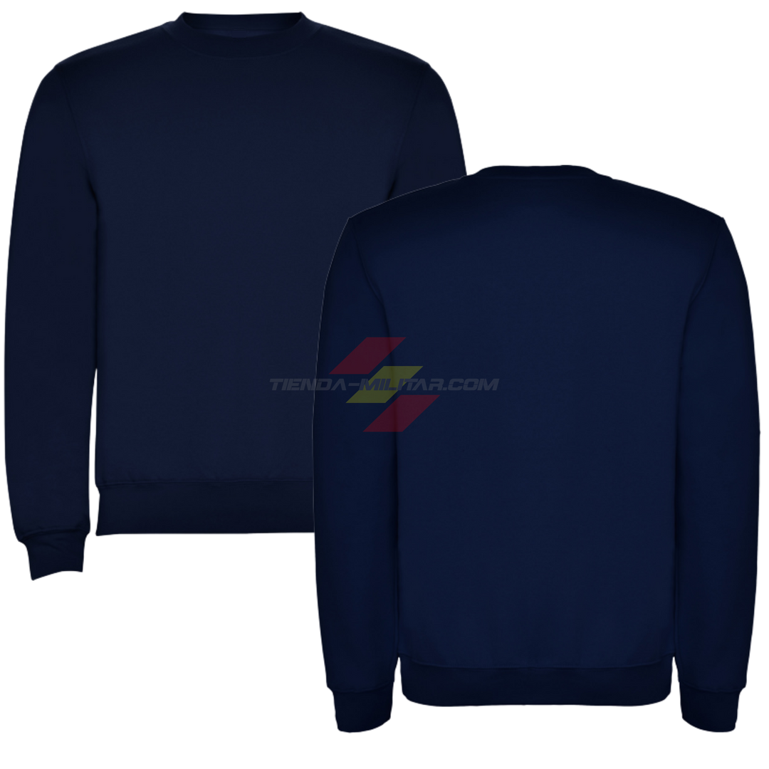 Sudadera militar personalizada sin capucha Depredador Hispano - detalle zona de personalización delantera