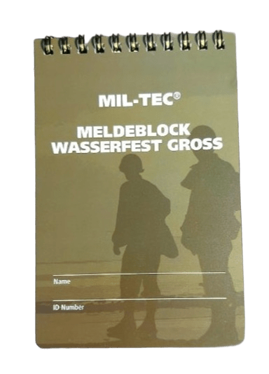 Libreta militar impermeable