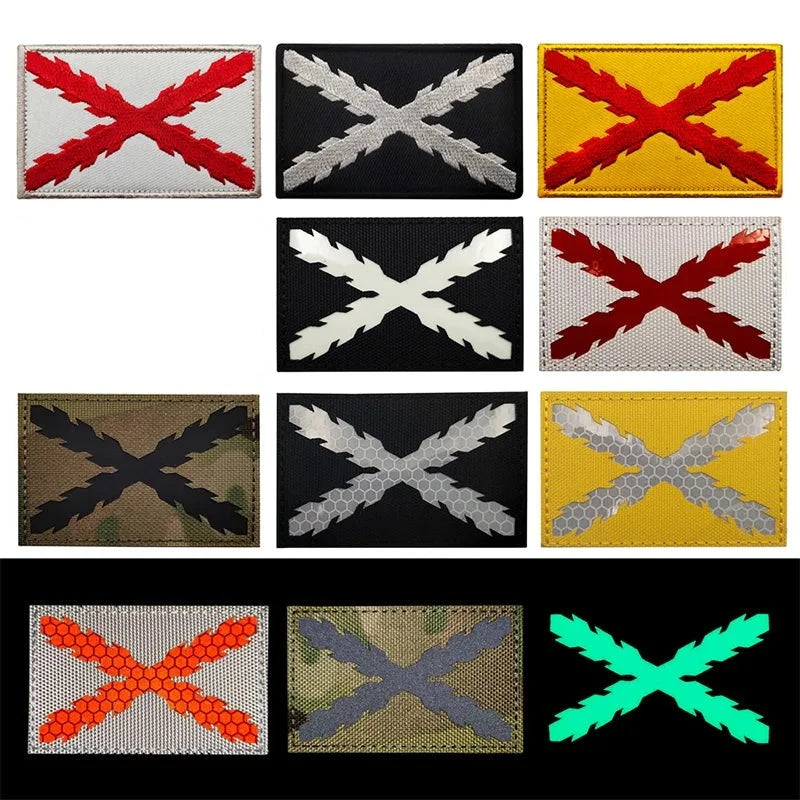 Parches bordado del Imperio Español en colores diferentes