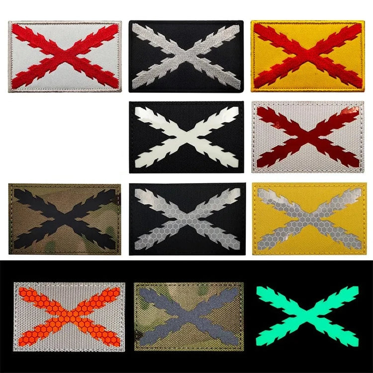 Parches bordado del Imperio Español en colores diferentes