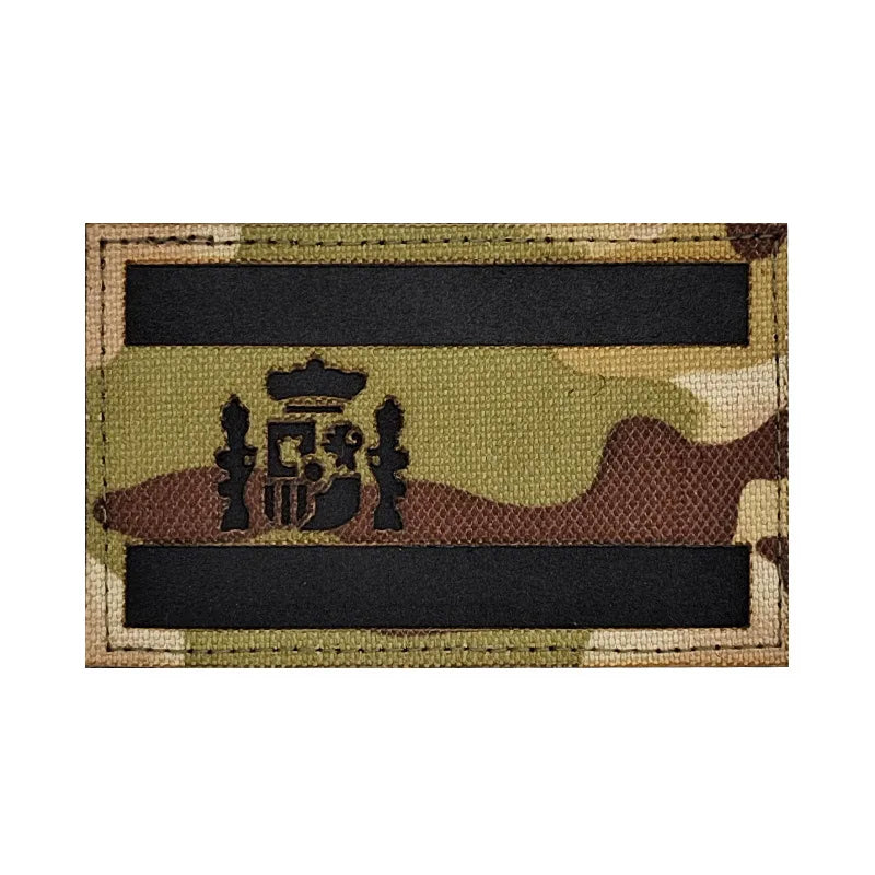Parche bordado de España en color multicam