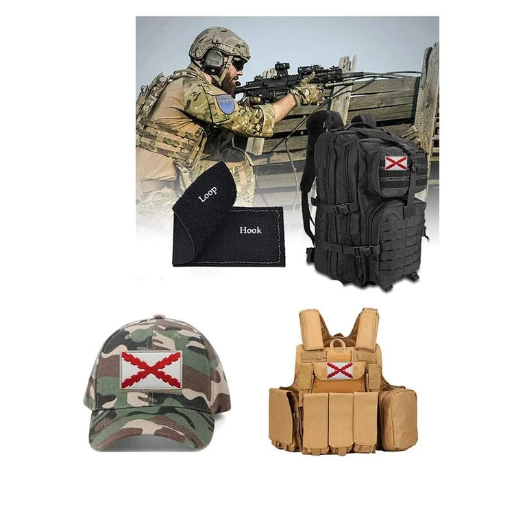 Parche para mochila, casco, gorra y chaleco táctico