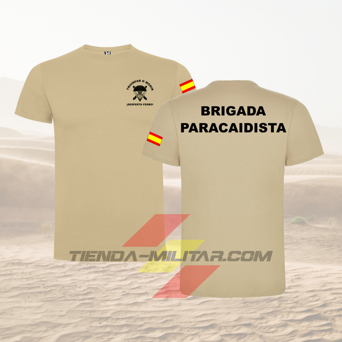 Camiseta de Algodón PREMIUM de la BRIGADA PARACAIDISTA - Tienda Militar
