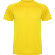 Cargar imagen en el visor de la galería, Camiseta técnica militar personalizada amarilla delante
