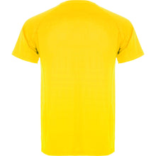 Cargar imagen en el visor de la galería, Camiseta técnica militar personalizada amarilla detrás
