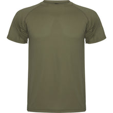 Cargar imagen en el visor de la galería, Camiseta técnica militar personalizada verde delante
