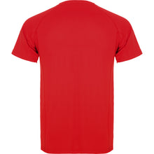 Cargar imagen en el visor de la galería, Camiseta técnica militar personalizada roja detrás
