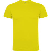 Cargar imagen en el visor de la galería, Camiseta para hombre de algodón en amarillo de frente
