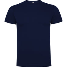 Cargar imagen en el visor de la galería, Camiseta para hombre de algodón en azul marino de frente
