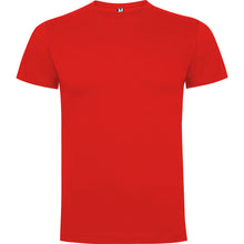 Cargar imagen en el visor de la galería, Camiseta para hombre de algodón en rojo de frente
