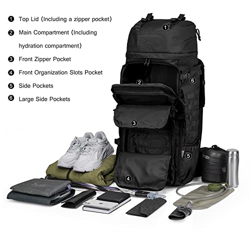🏞️ Mochila de GRAN CAPACIDAD 75L 🎒 ¡Explora sin límites! - Tienda Militar