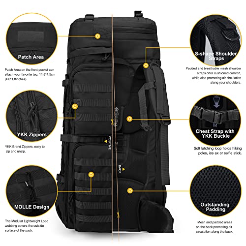 🏞️ Mochila de GRAN CAPACIDAD 75L 🎒 ¡Explora sin límites! - Tienda Militar