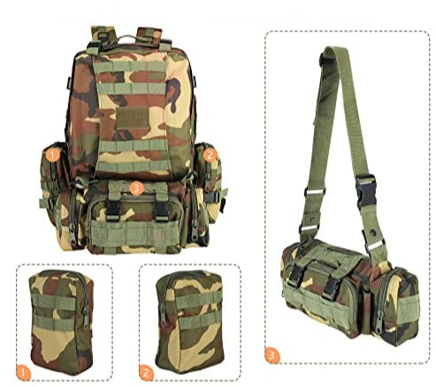 MOCHILA MODULAR 🎒 ¡Versatilidad táctica en tu espalda!" - Tienda Militar