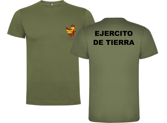 Camiseta militar Ejército de tierra de algodón - Tienda Militar