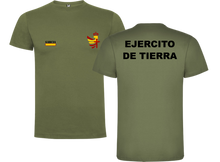 Cargar imagen en el visor de la galería, Camiseta militar Ejército de Tierra de algodón personalizada - Tienda Militar
