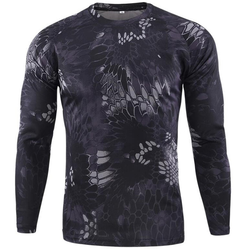 Camiseta militar de manga larga para hombre (envío gratis) - Tienda Militar