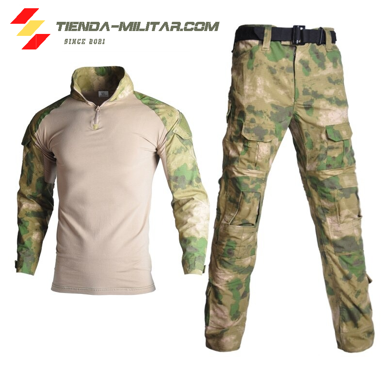 Traje Uniforme militar de combate táctico con coderas pantalones Táctico  con Protecciones – Tienda Online