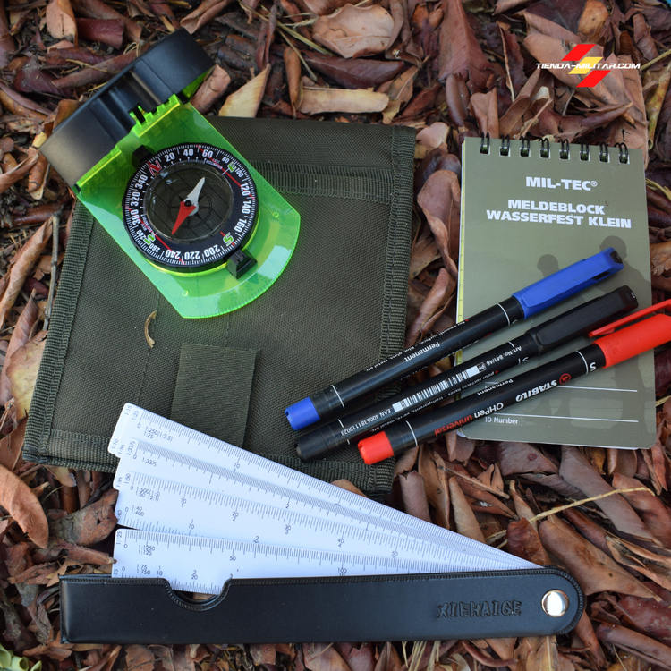Kit basico de topografía y orientación militar - Tienda Militar