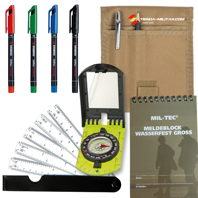 Kit basico de topografía y orientación militar - Tienda Militar