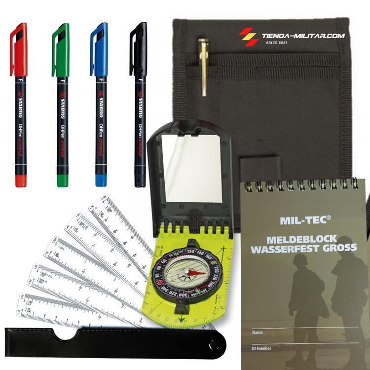 Kit basico de topografía y orientación militar - Tienda Militar