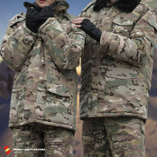 Cargar imagen en el visor de la galería, Parka militar de invierno para hombre y mujer - Tienda Militar
